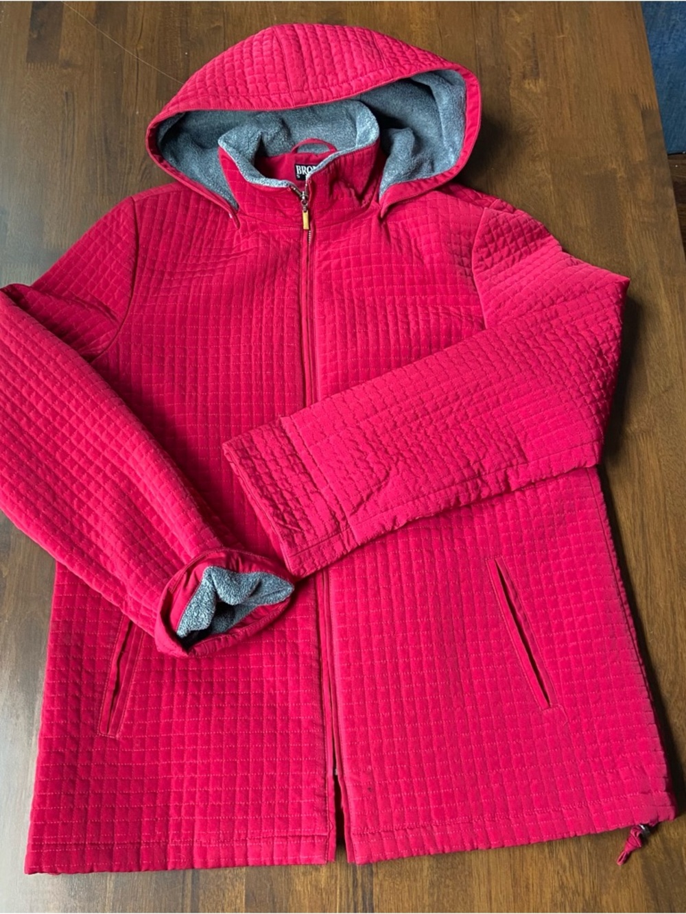 Bromley Sport Women’s Red Quilted Jacket L | Vintage Made in Hong Kong